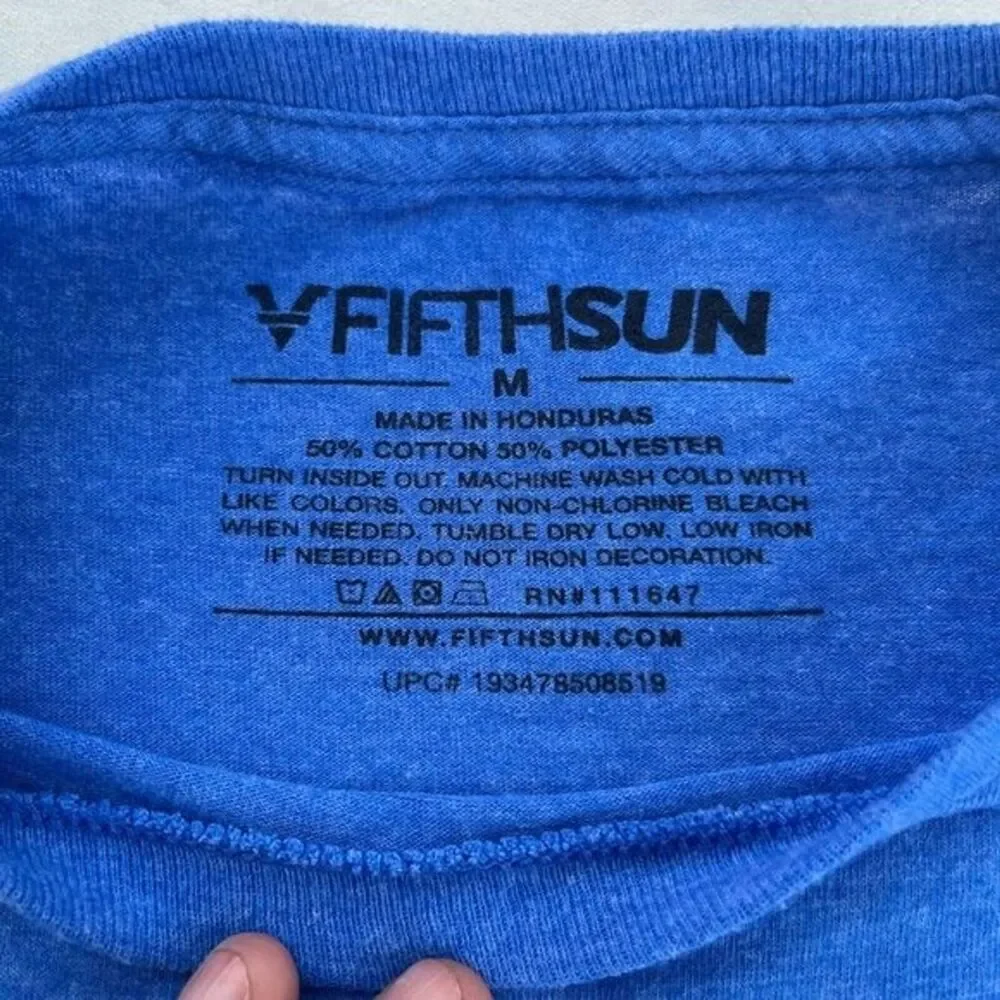 Fifth Sun Unisex NASA Blue Sunset Retro‎ Shuttle Graphic Tee Tshirt Size Medium